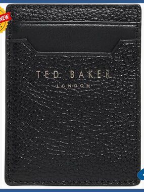 Leather Bi-Fold Wallet with Money Clip and 4 Card Slots